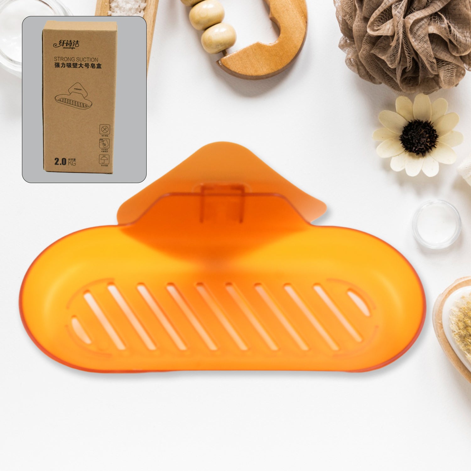 Plastic Soap Dish Holder for Bathroom Shower Wall Mounted Self Adhesive Soap Holder Saver Tray-Plastic Sponge Holder for Kitchen Storage Rack Soap Box, Bathroom ,Sabudani (1 Pc) Plastic Soap Dish Holder for Bathroom Shower Wall Mounted Self Adhesive Soap Holder Saver Tray-Plastic Sponge Holder for Kitchen Storage Rack Soap Box, Bathroom ,Sabudani (1 Pc)